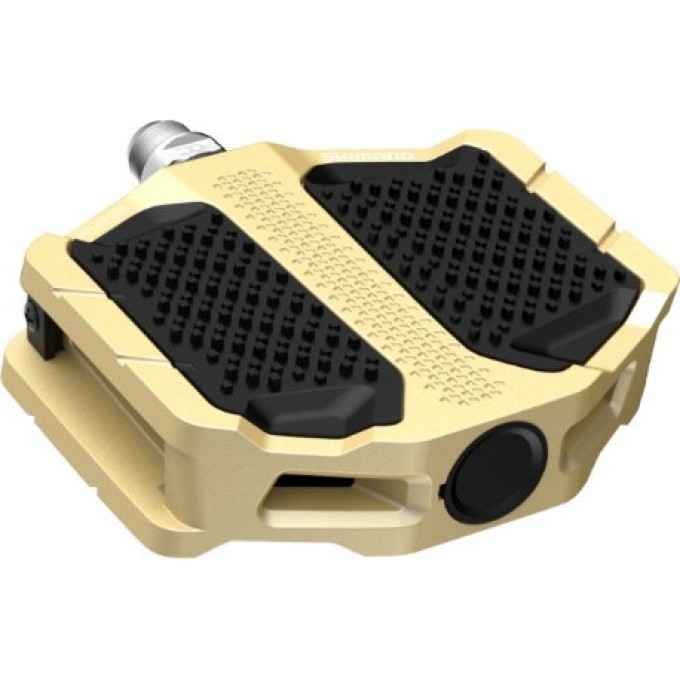 Педали велосипедные SHIMANO EF205, топталки, алюминий, золотой EPDEF205K